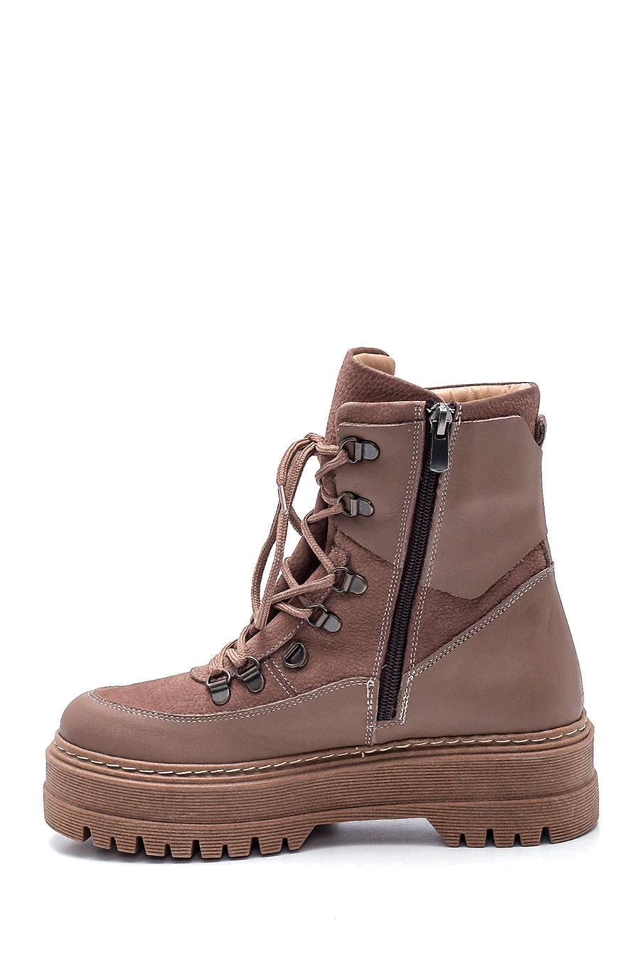Women's Leather High Sole Boots