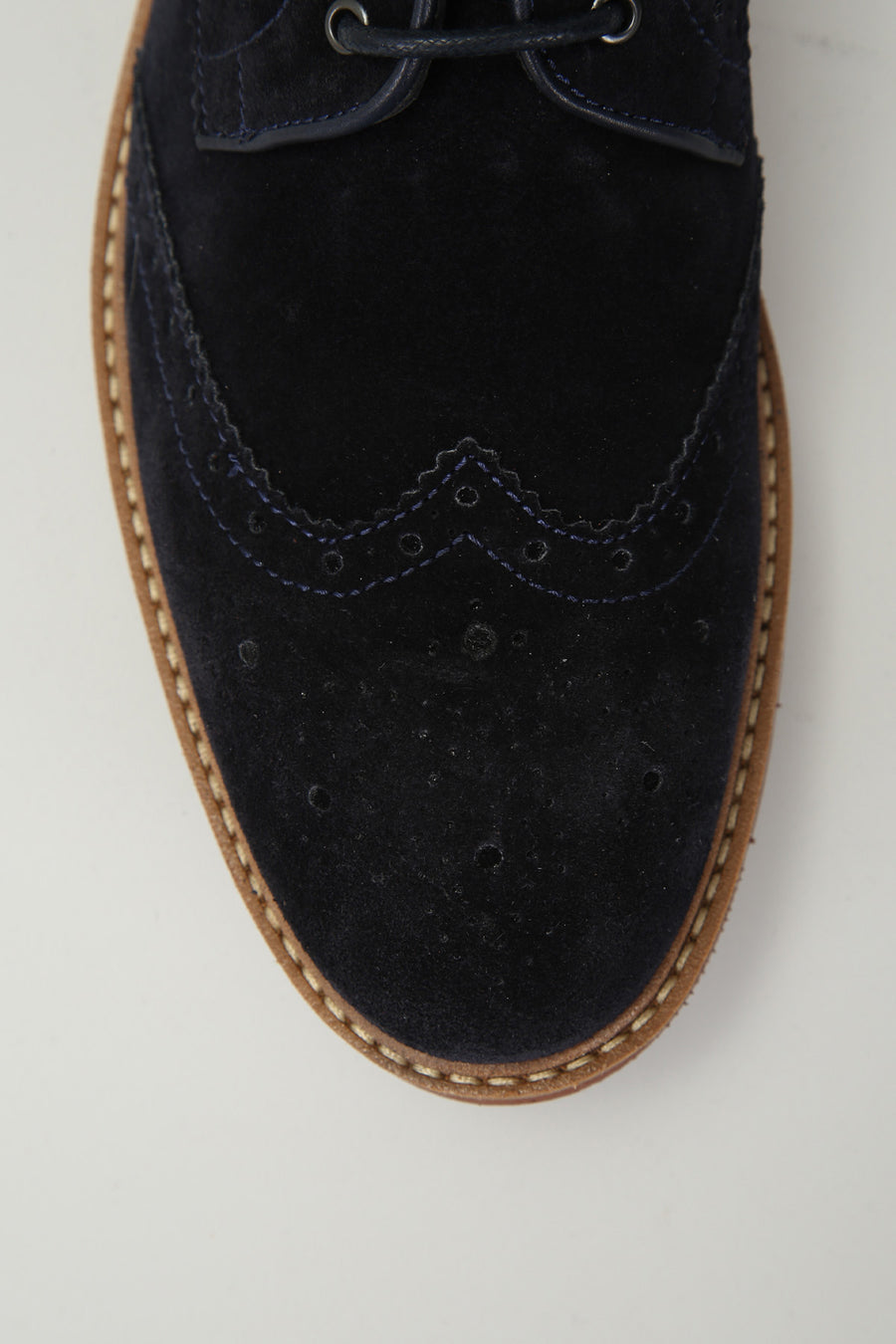 Men's Navy Blue Suede Leather Shoes