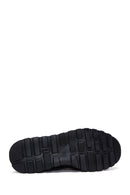 Men's Black Leather Sneaker | Derimod