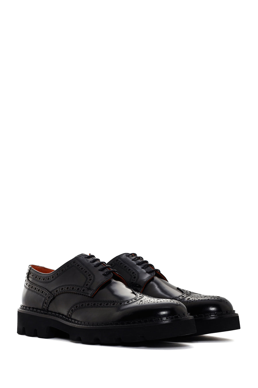 Men's Black Leather Casual Shoes