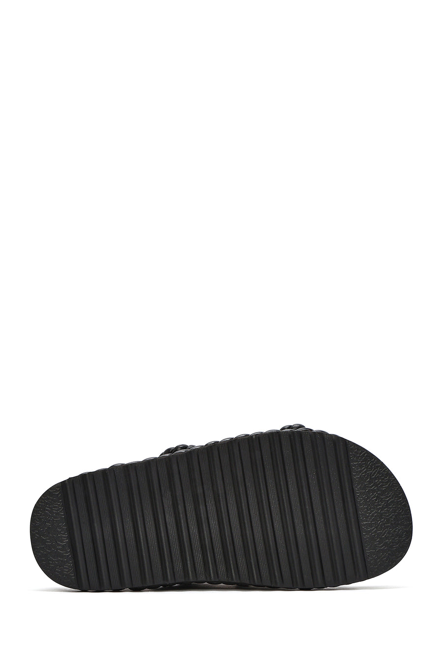 Women's Black Strappy Slippers