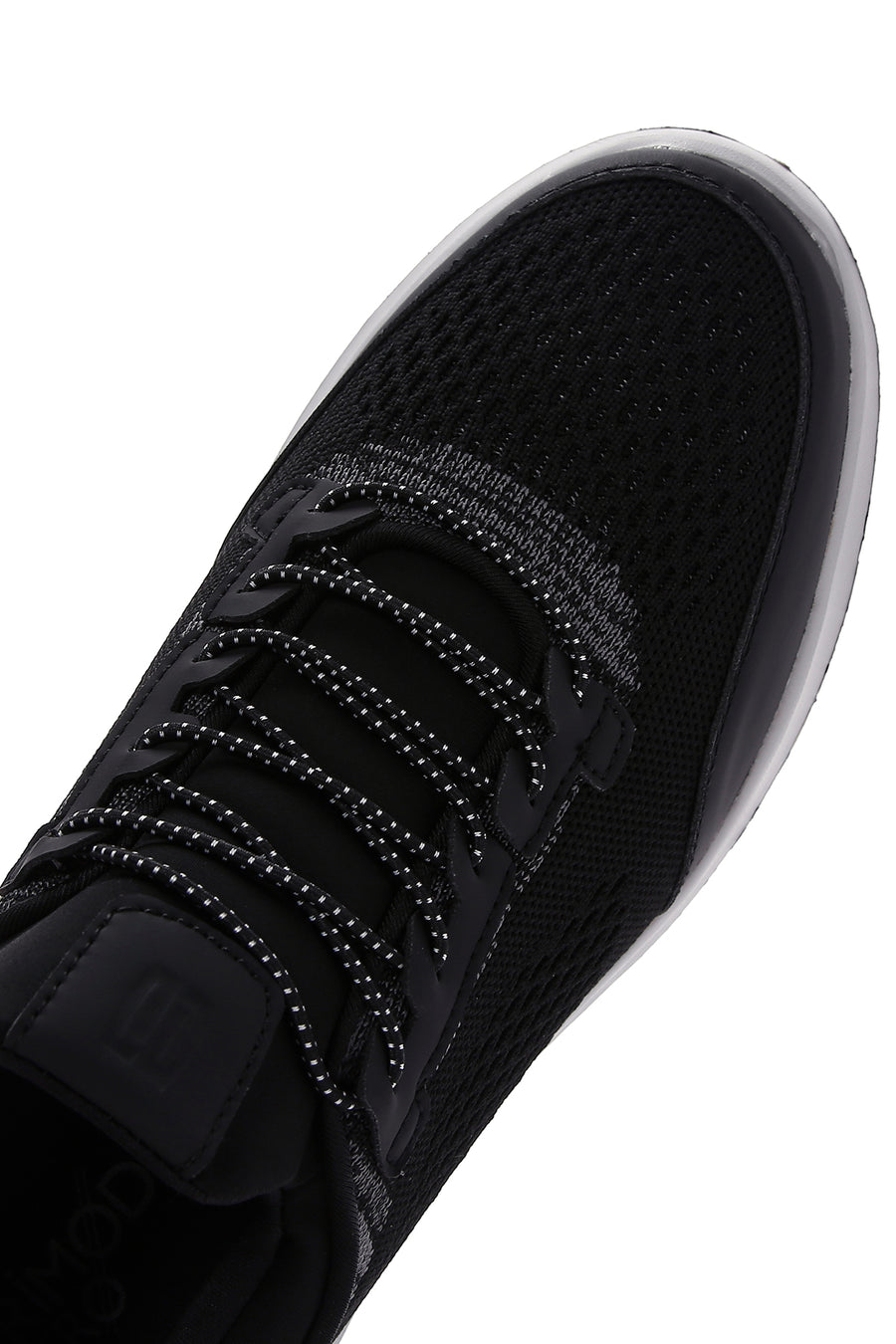 Derimod Zero Men's Black Lace-Up Thick Soled Fabric Sneaker