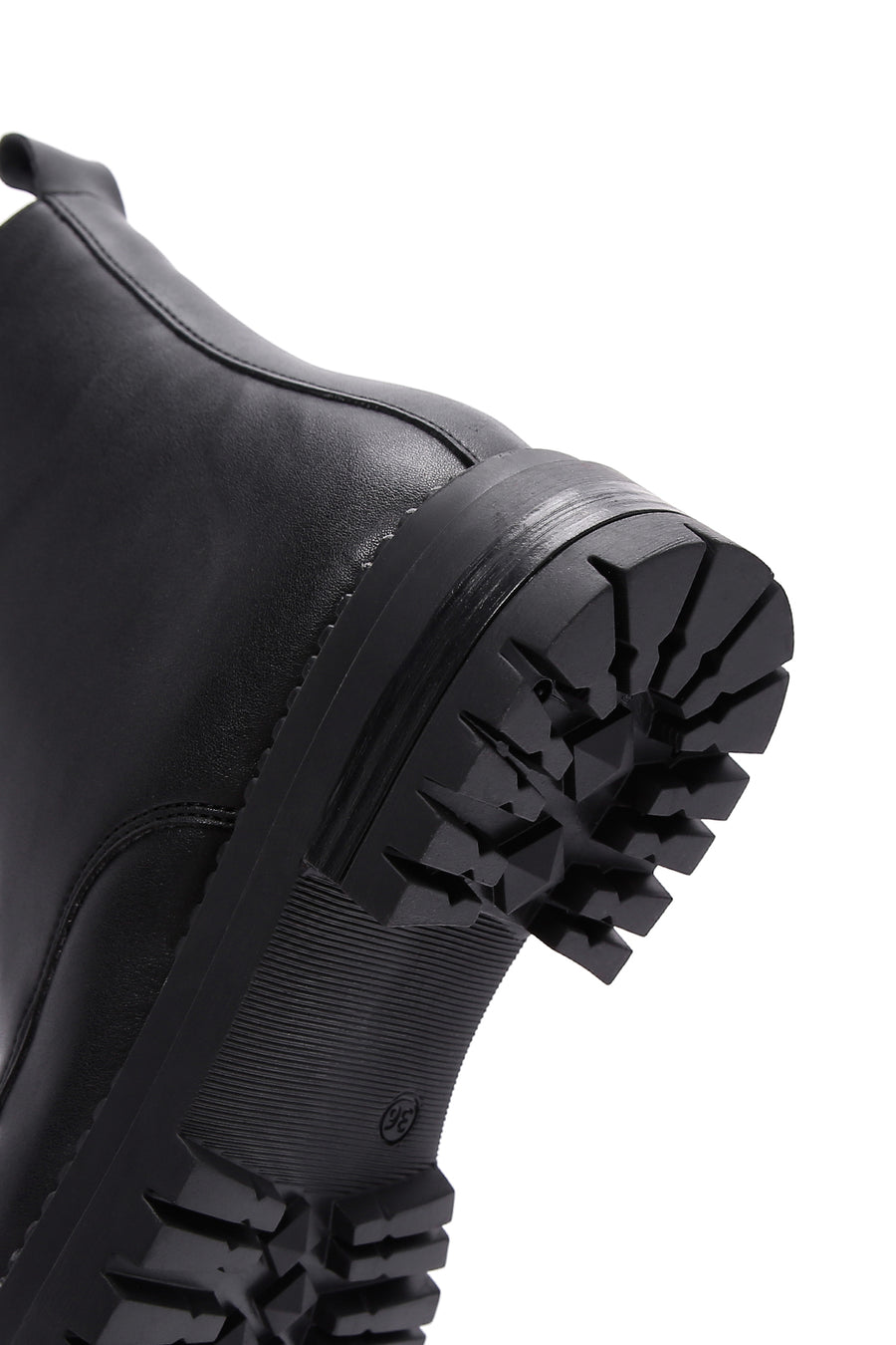 Women's Black Lace-Up Zipper Detailed Combat Boots