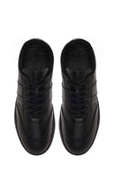 Male Black Lace-up Leather Sneaker | Derimod