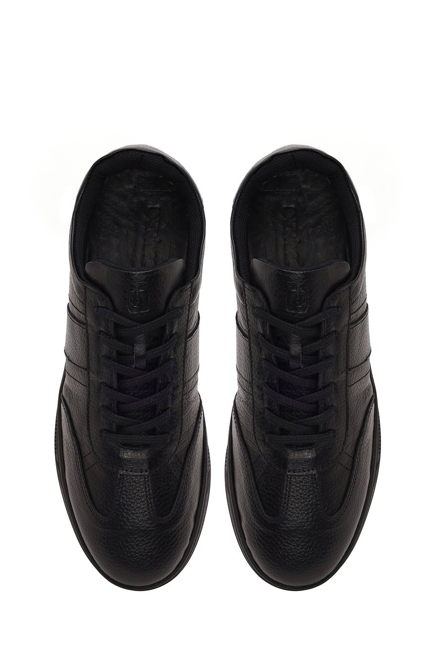 Male Black Lace-up Leather Sneaker