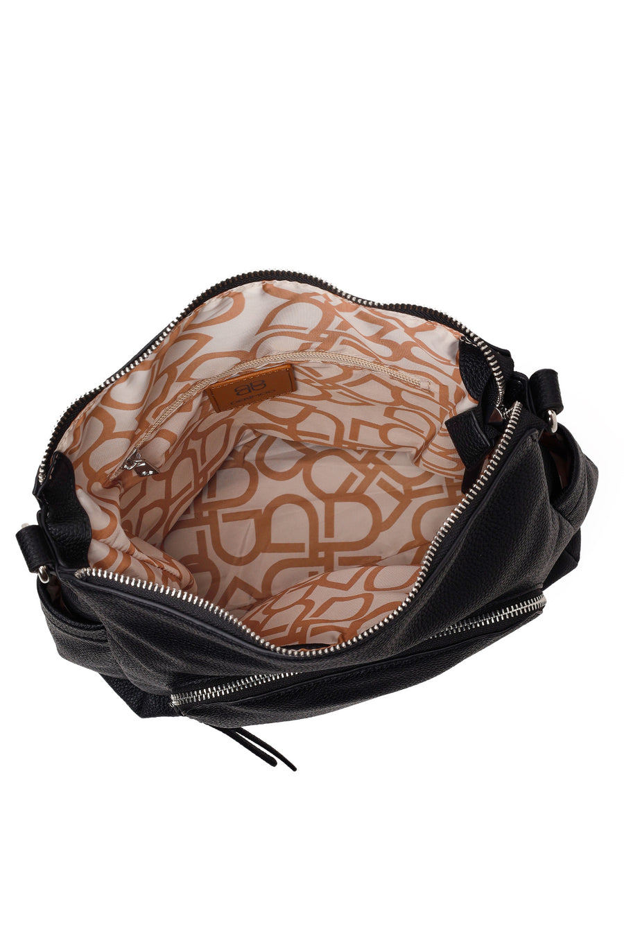 Woman Black Long-Strap Shoulder Bag