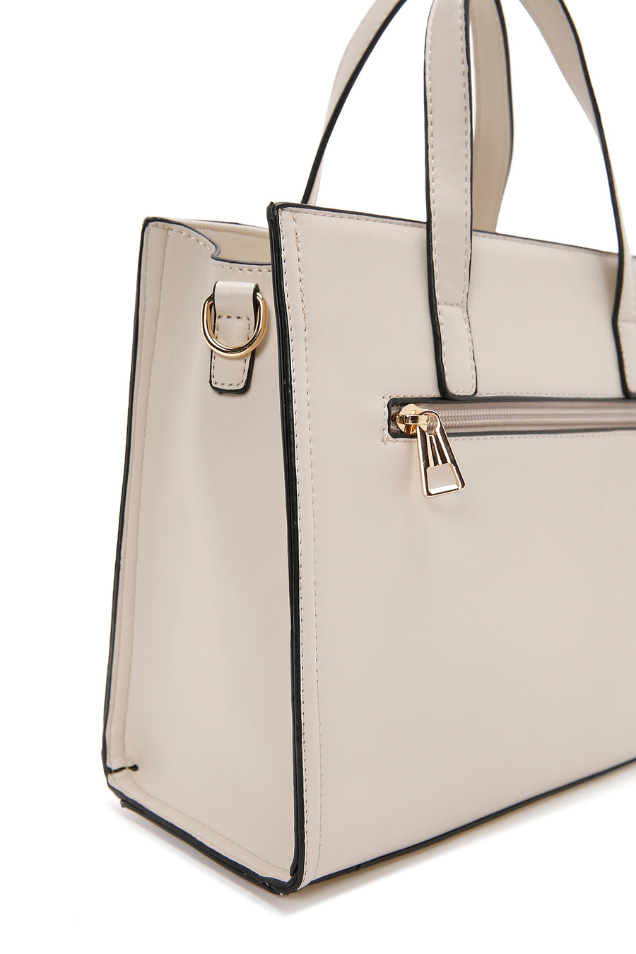 Women's Cream Long Strap Shoulder Bag