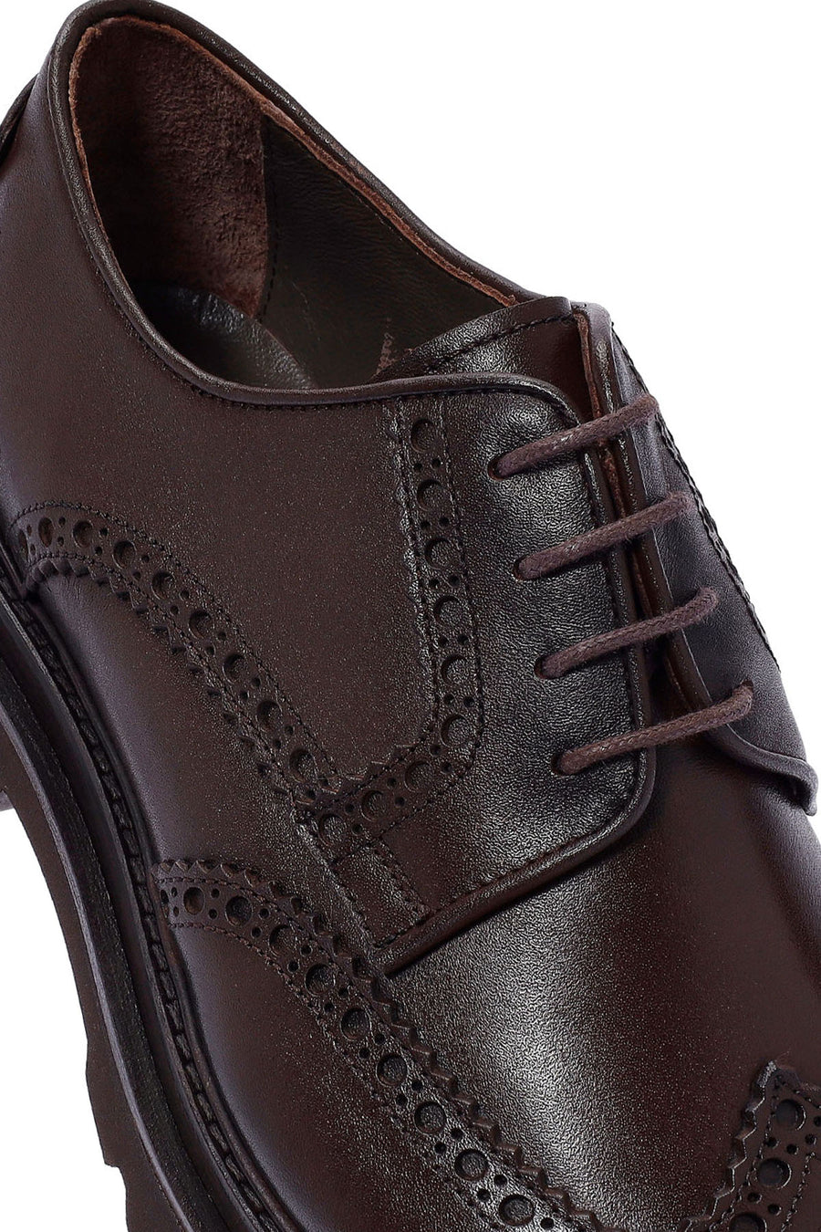 Men's Brown Lace-up Leather Casual Shoes