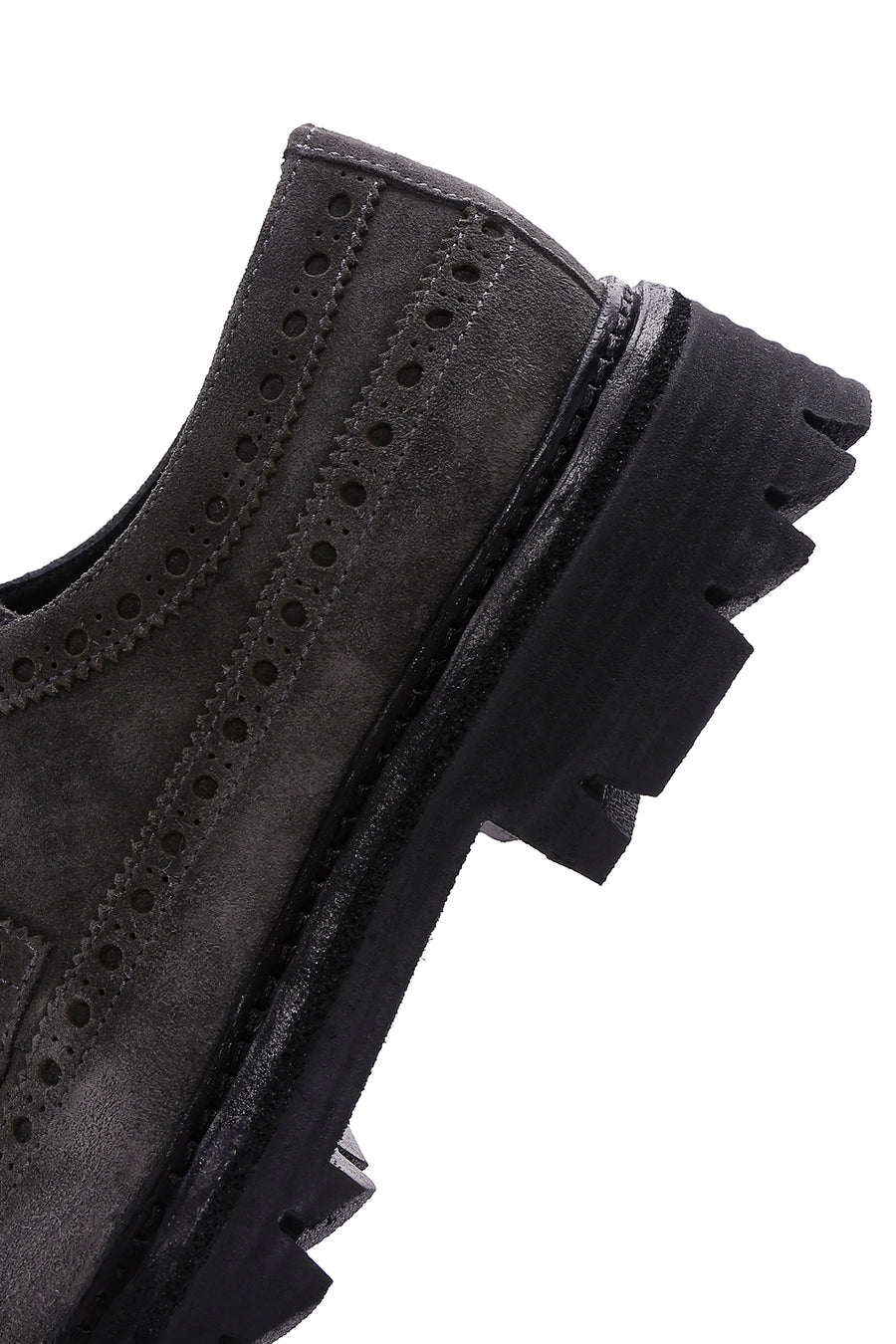 Men's Gray Suede Leather Casual Shoes