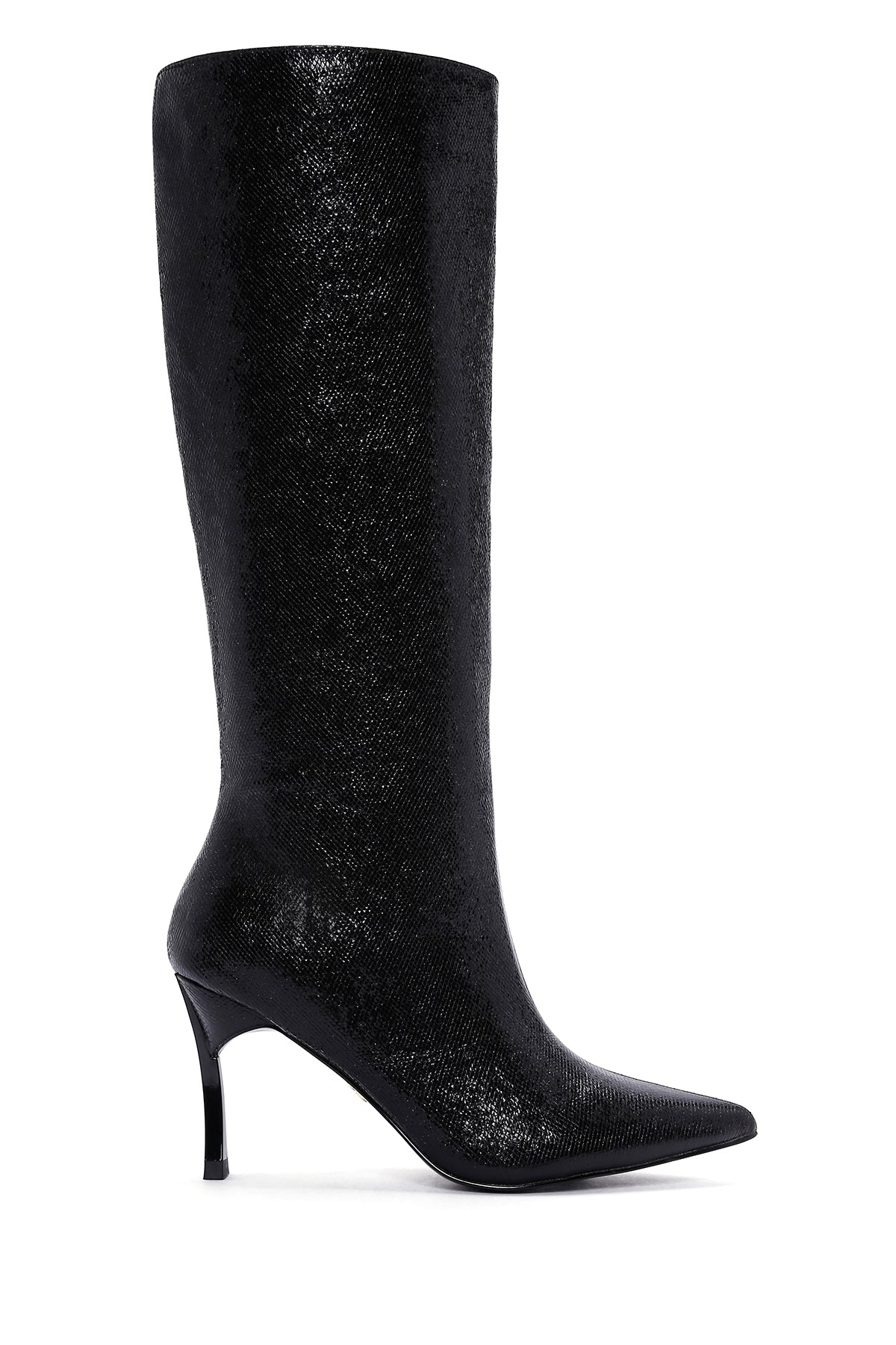 Women's Black Thin Heeled Boots 23WFD440326 | Derimod