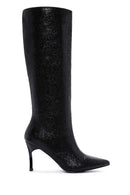 Women's Black Thin Heeled Boots | Derimod