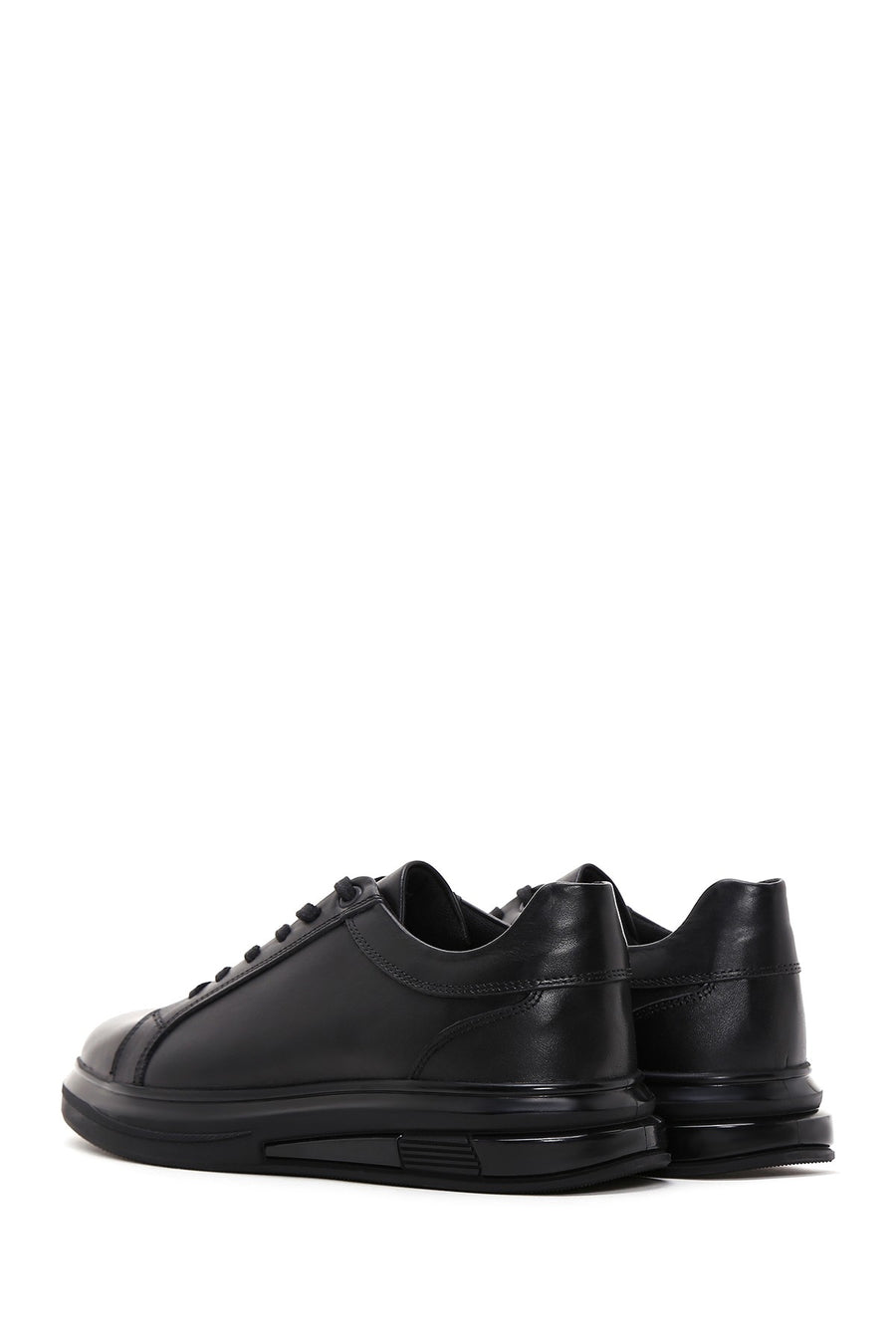 Men's Black Leather Sneaker