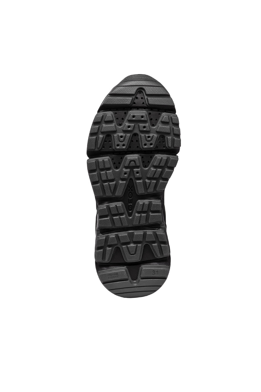 Geox Boy Black Flexyper Plus Abx Laced Waterproof Sneaker