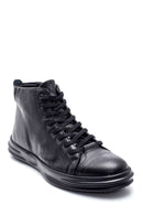 Men's Leather Zippered Boots | Derimod