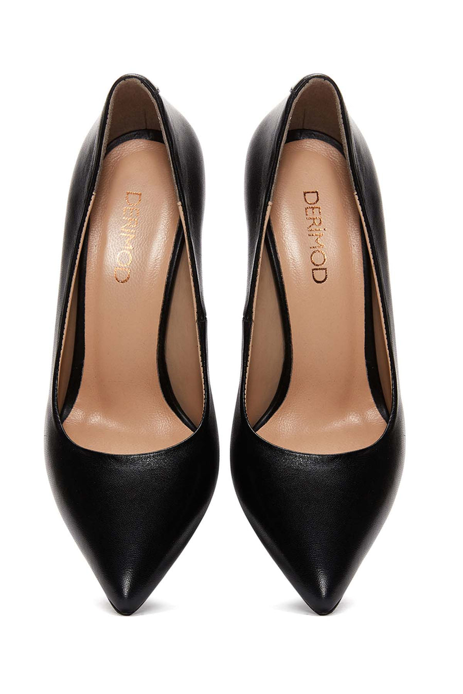 Women's Black Leather Stiletto
