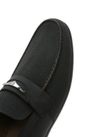 Men's Black Leather Casual Loafer | Derimod