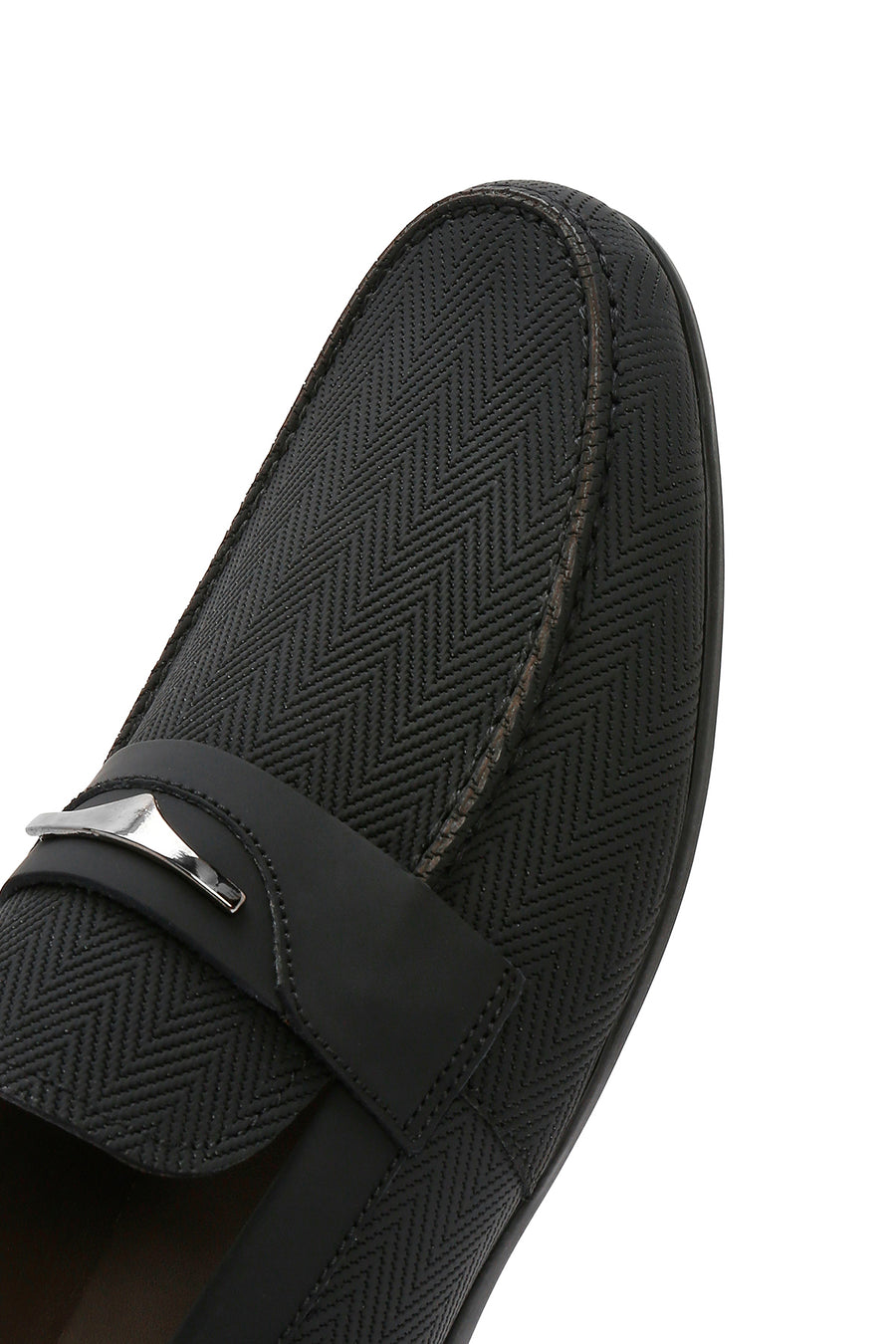 Men's Black Leather Casual Loafer
