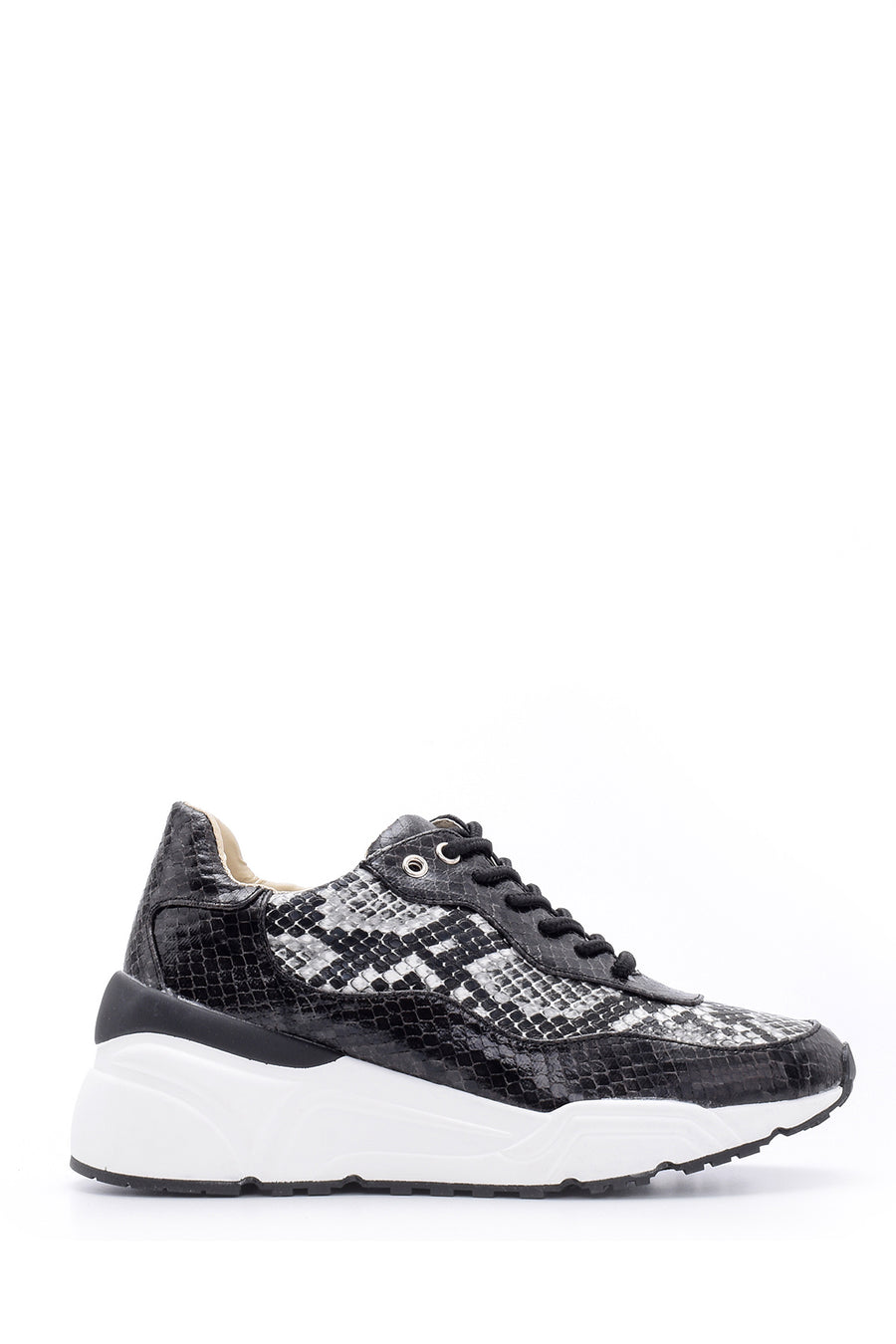 Women's Snake Pattern Detailed Sneaker 19WFD107940 | Derimod