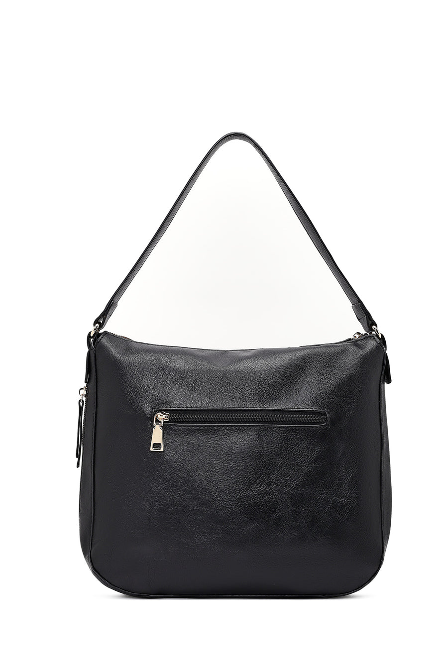 Woman Black Long-Strap Shoulder Bag