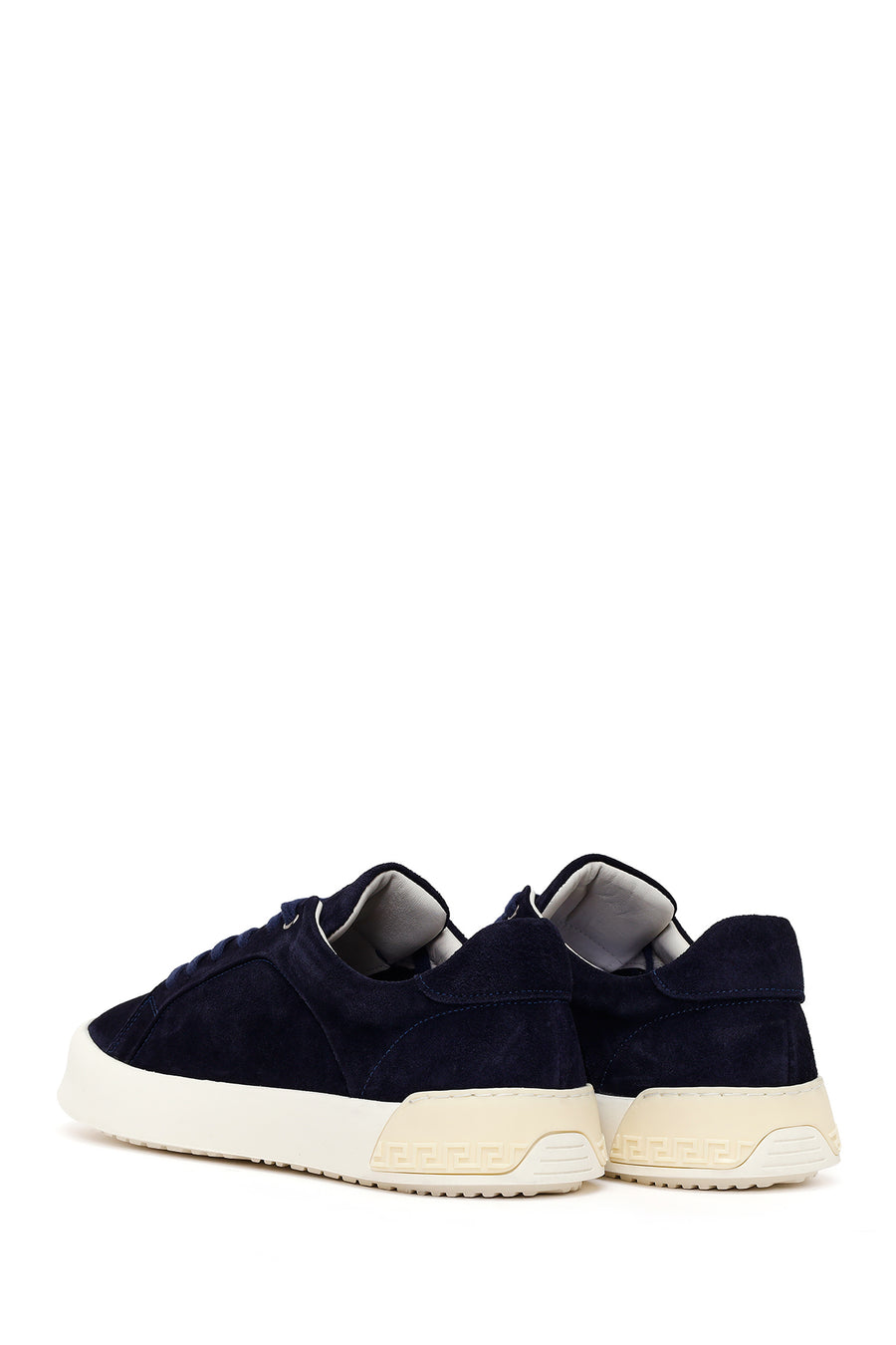 Derimod Fly Male Navy Blue Lace-up Suede Leather Sneaker