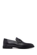 Male Black Leather Classic Loafer | Derimod