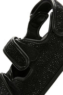 Women's Black Stone Sandals | Derimod