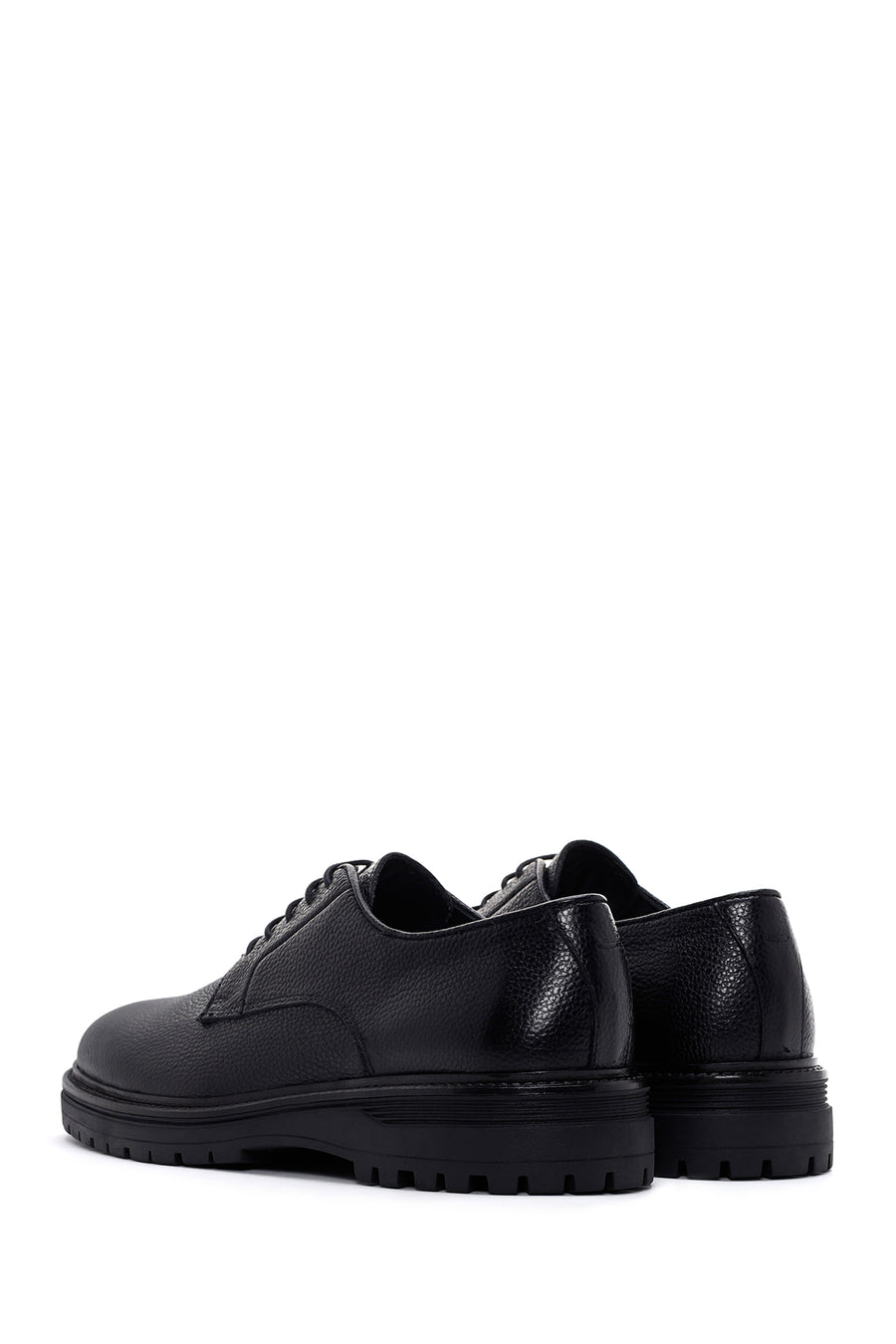 Men's Black Leather Casual Shoes