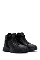 Men's Black Leather Sports Boots | Derimod