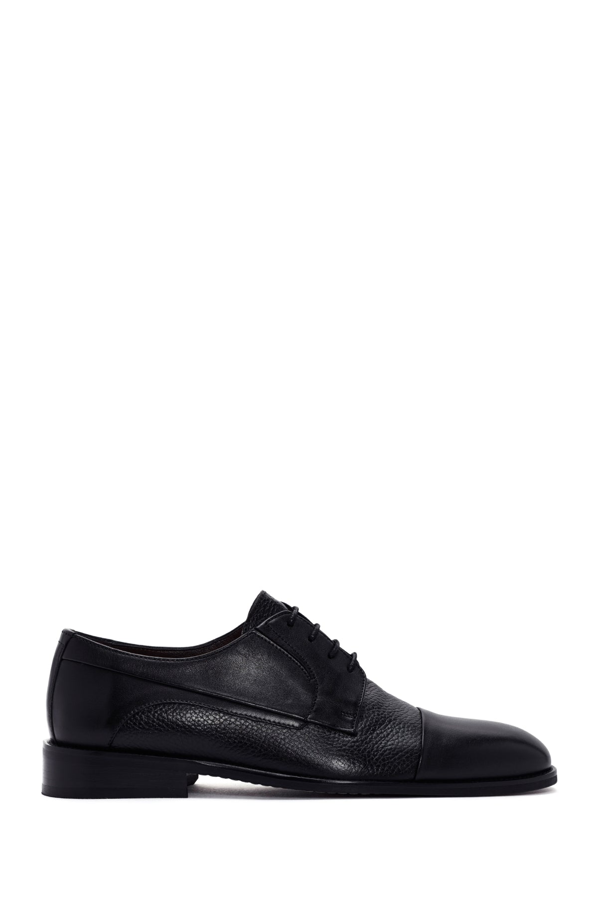 Men's Black Laced Leather Classic Shoes 24SFD6273FT | Derimod