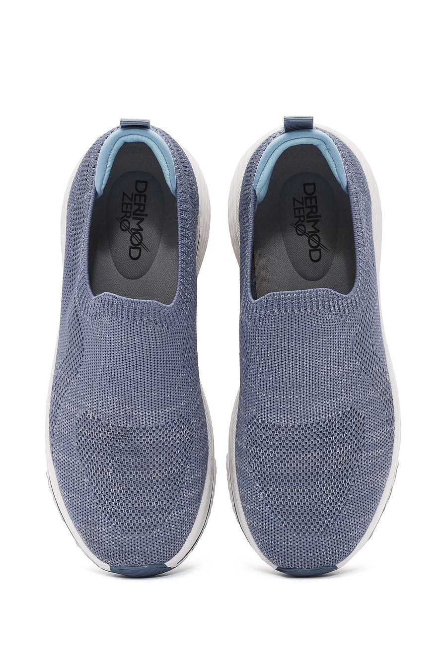 Derimod Zero Women's Blue Thick-Soled Fabric Sneakers
