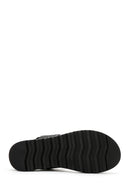 Women's Black Thick Soled Sandals | Derimod