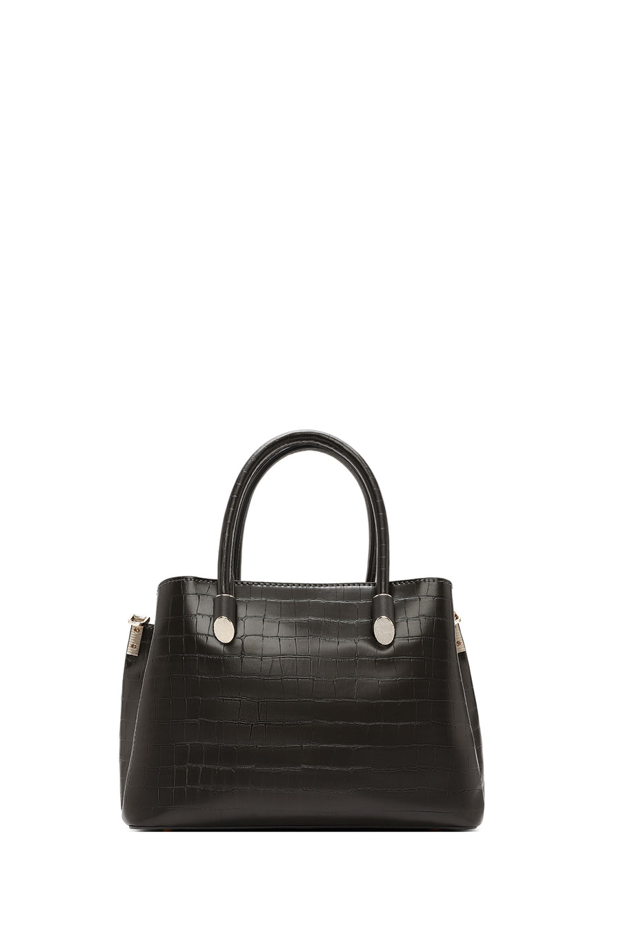 Women's Gray Long Strap Crocodile Handbag