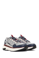 Derimod Studio Men's Navy Blue Lace-Up Thick-Soled Sneaker | Derimod