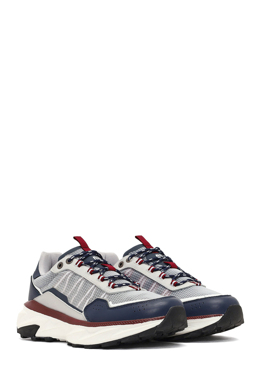 Derimod Studio Men's Navy Blue Lace-Up Thick-Soled Sneaker