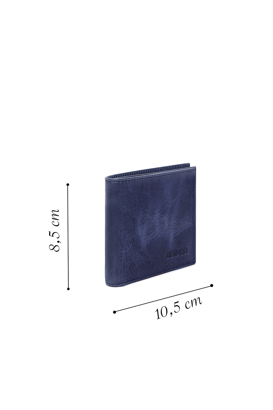 Men's Navy Blue Leather Wallet