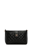 Women's Black Long Strap Quilted Handbag | Derimod