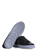 Star Patterned Men's Suede Shoes | Derimod