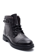 Men's Black Leather Classic Boots | Derimod