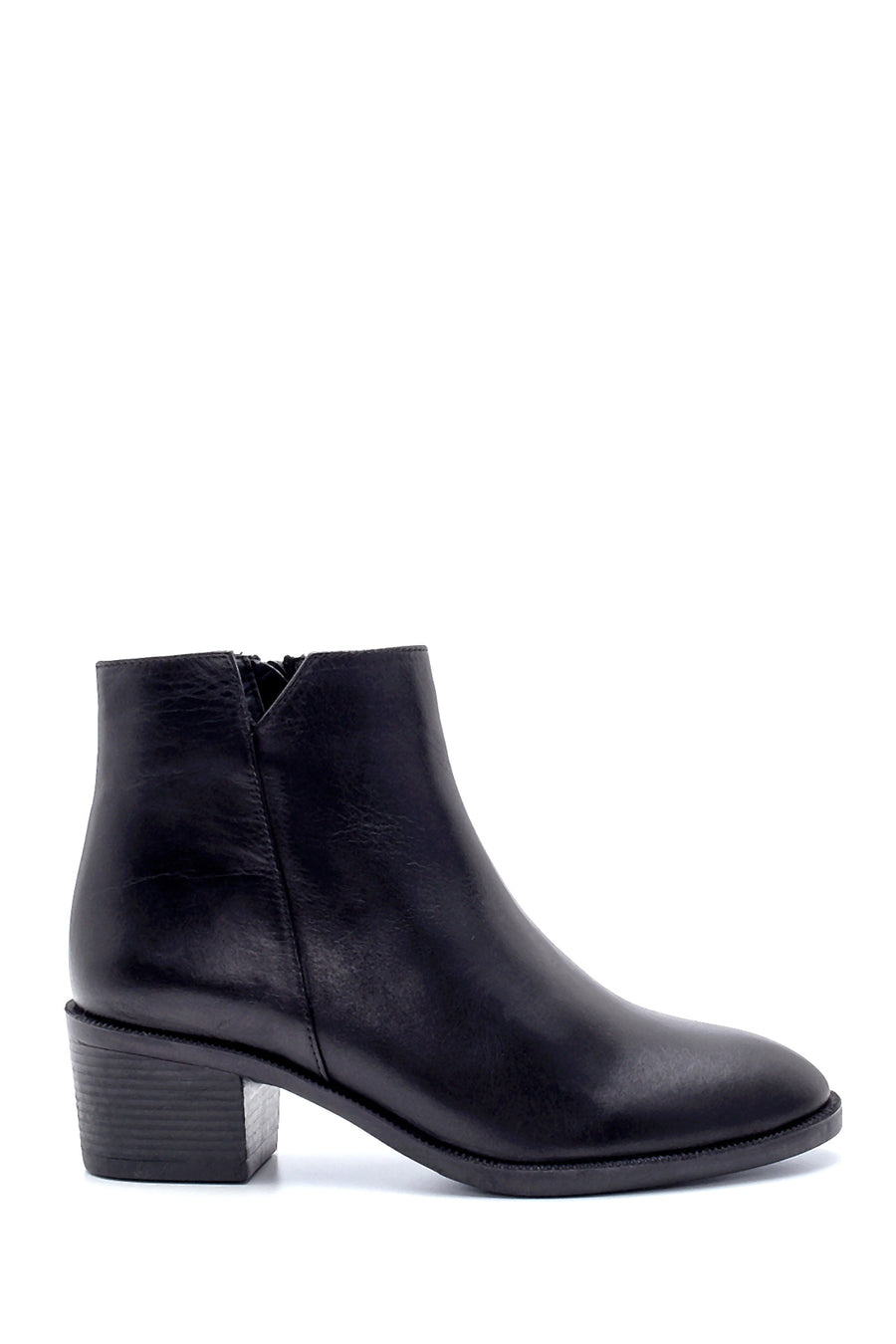Women's Leather Heeled Boots 20WFD140118 | Derimod