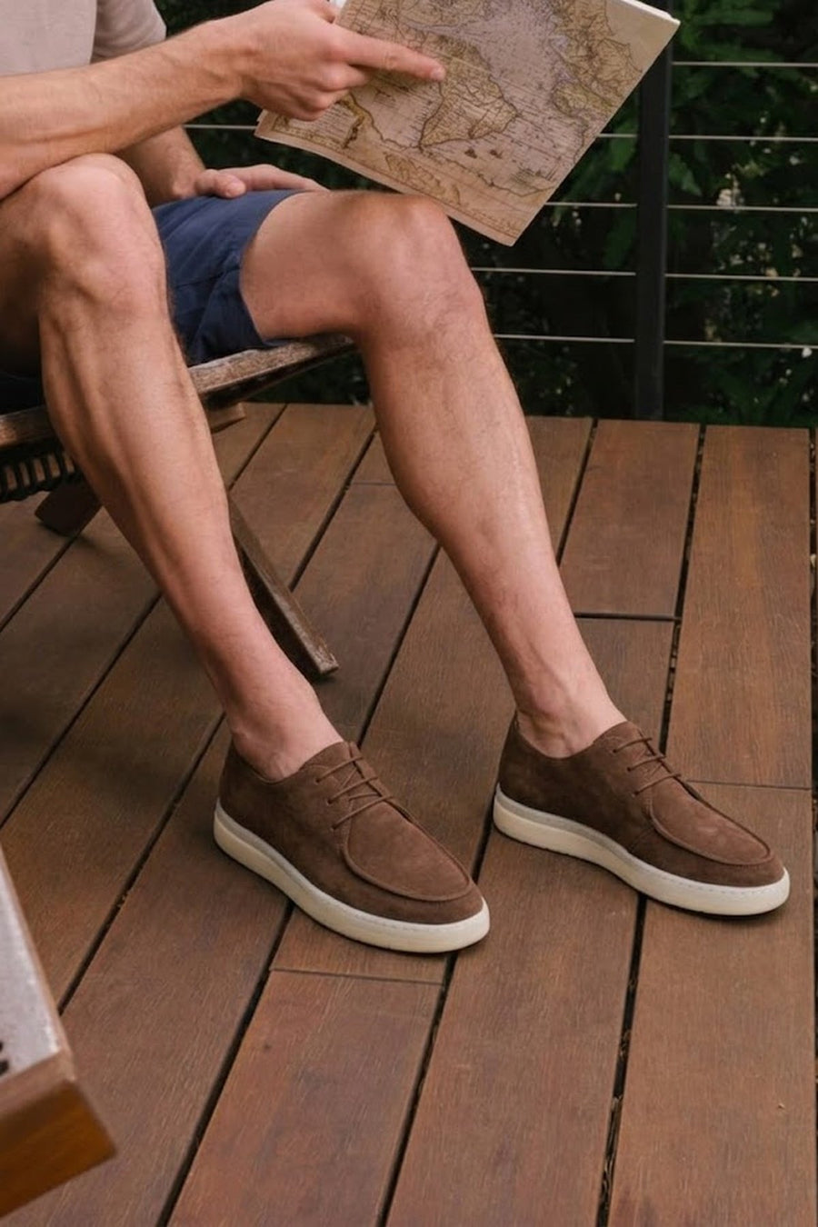 Male Mink Lace-Up Suede Casual Shoes