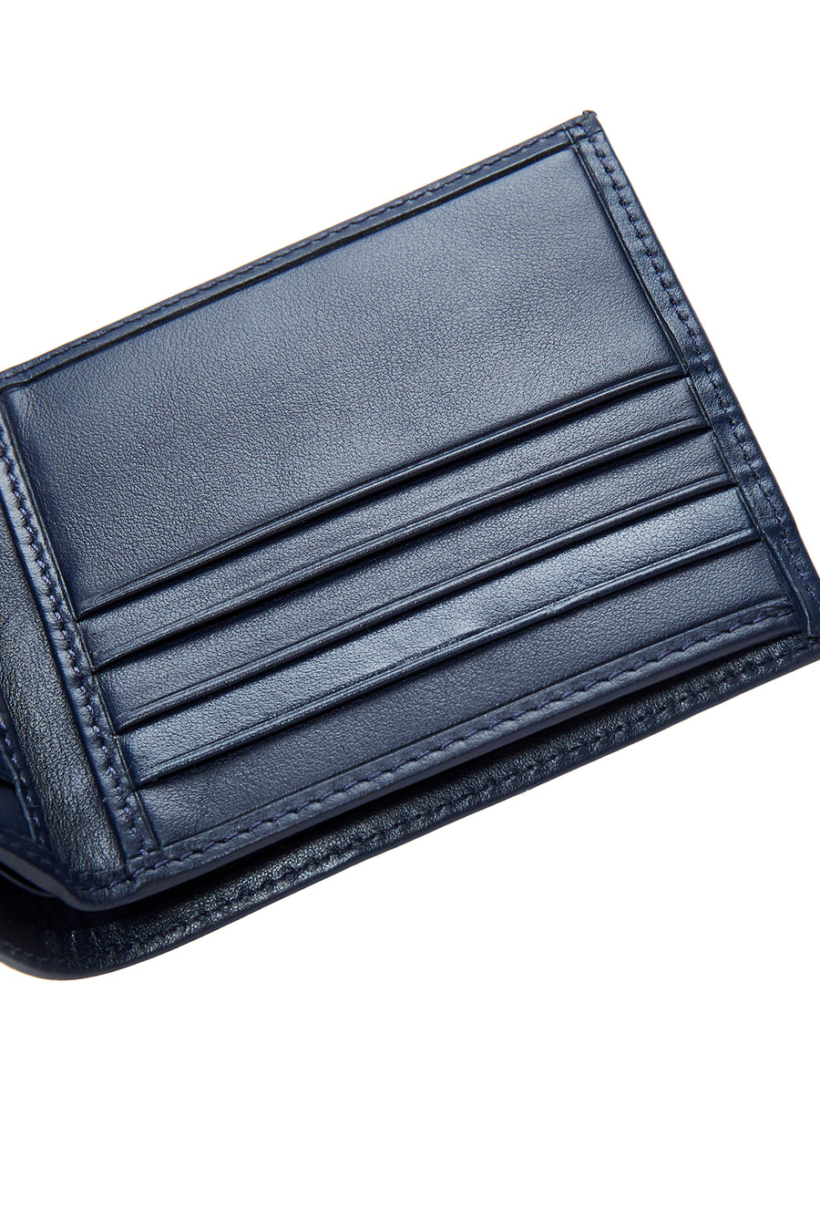 Men's Navy Blue Leather Casual Wallet