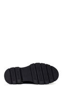 Kadın Siyah Tokalı Kalın Tabanlı Deri Maskülen Loafer | Derimod