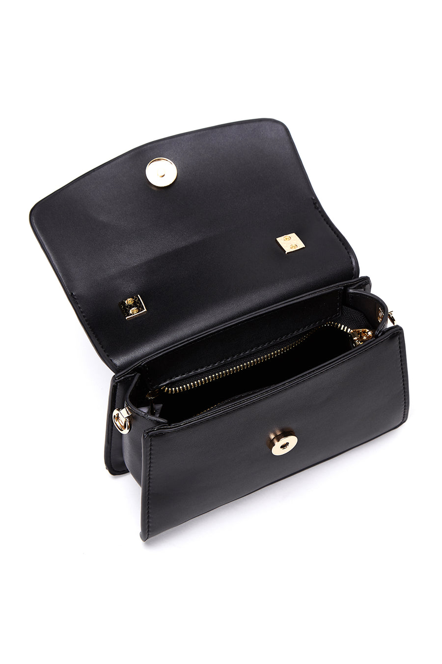 Women's Black Long Strap Crossbody Bag