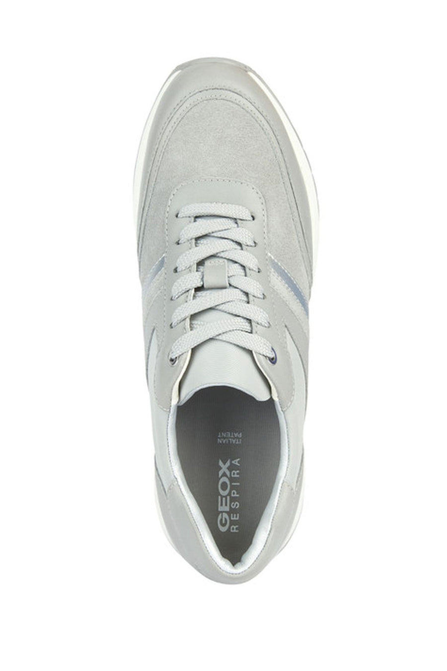 Geox Women's Gray Desya Laced Thick Soled Sports Shoes