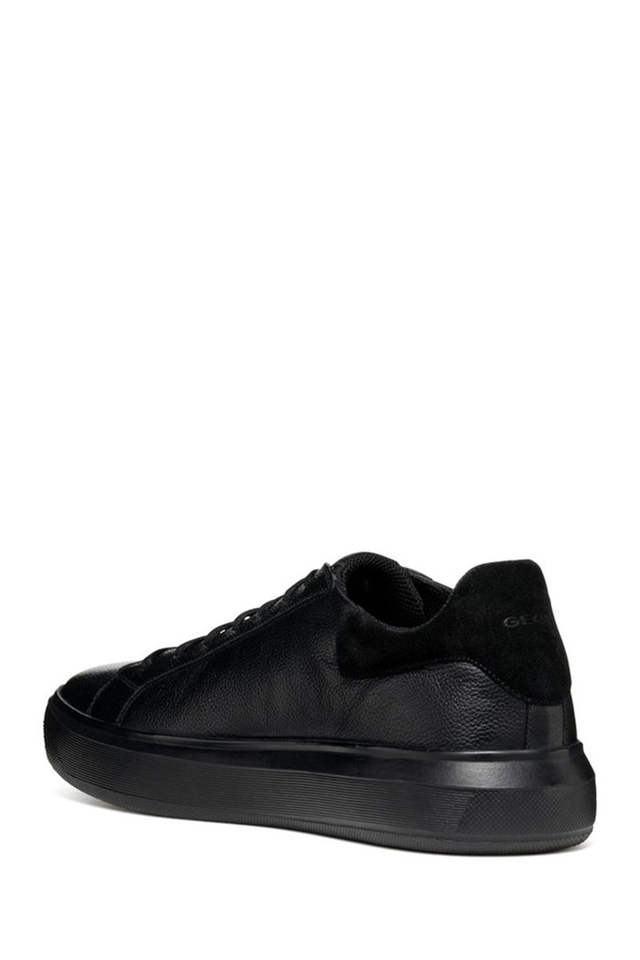 Geox Erkek Siyah Deiven Bağcıklı Deri Casual Sneaker
