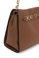 Woman Brown Long-Strap Classic Shoulder Bag | Derimod