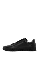 Men's Black Lace-up Leather Sneaker | Derimod