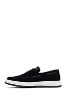 Men's Black Lace-Up Suede Leather Casual Shoes | Derimod