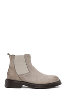 Men's Mink Nubuck Leather Casual Chelsea Boots | Derimod