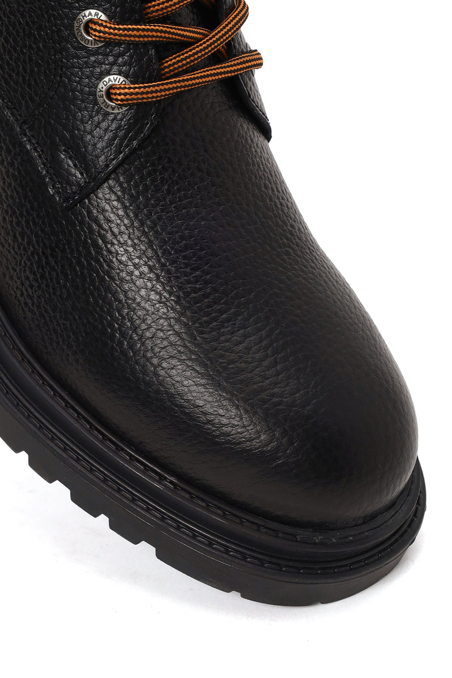 Harley Davidson Male Black Steven Zip Closure Leather Combat Boots